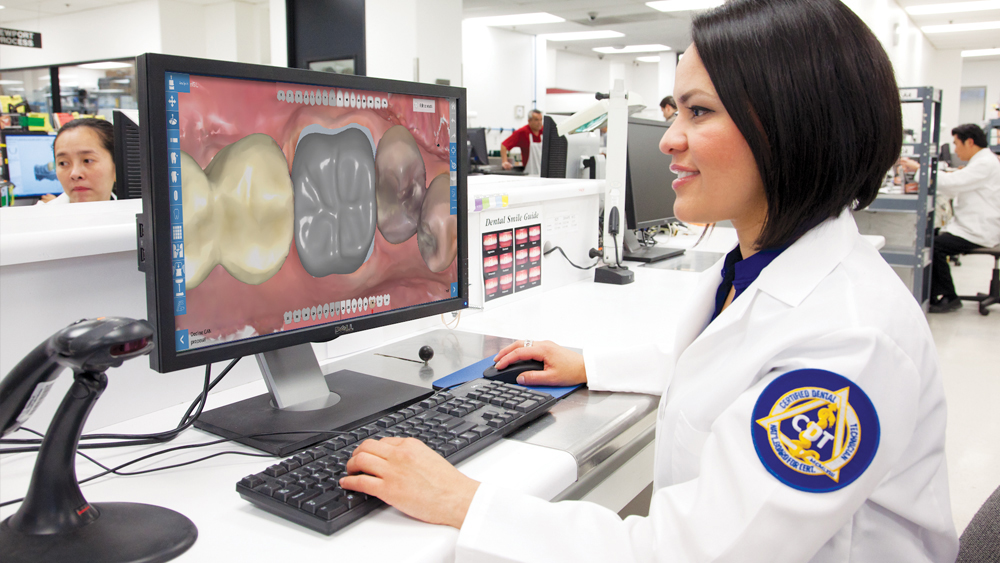 Technician making adjustments